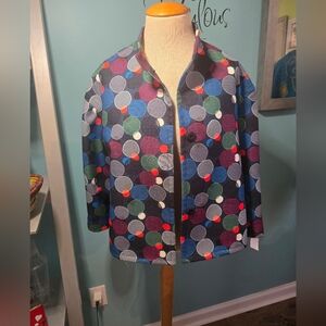 Anne Klein Chic and Colorful Polka Dot Jacket